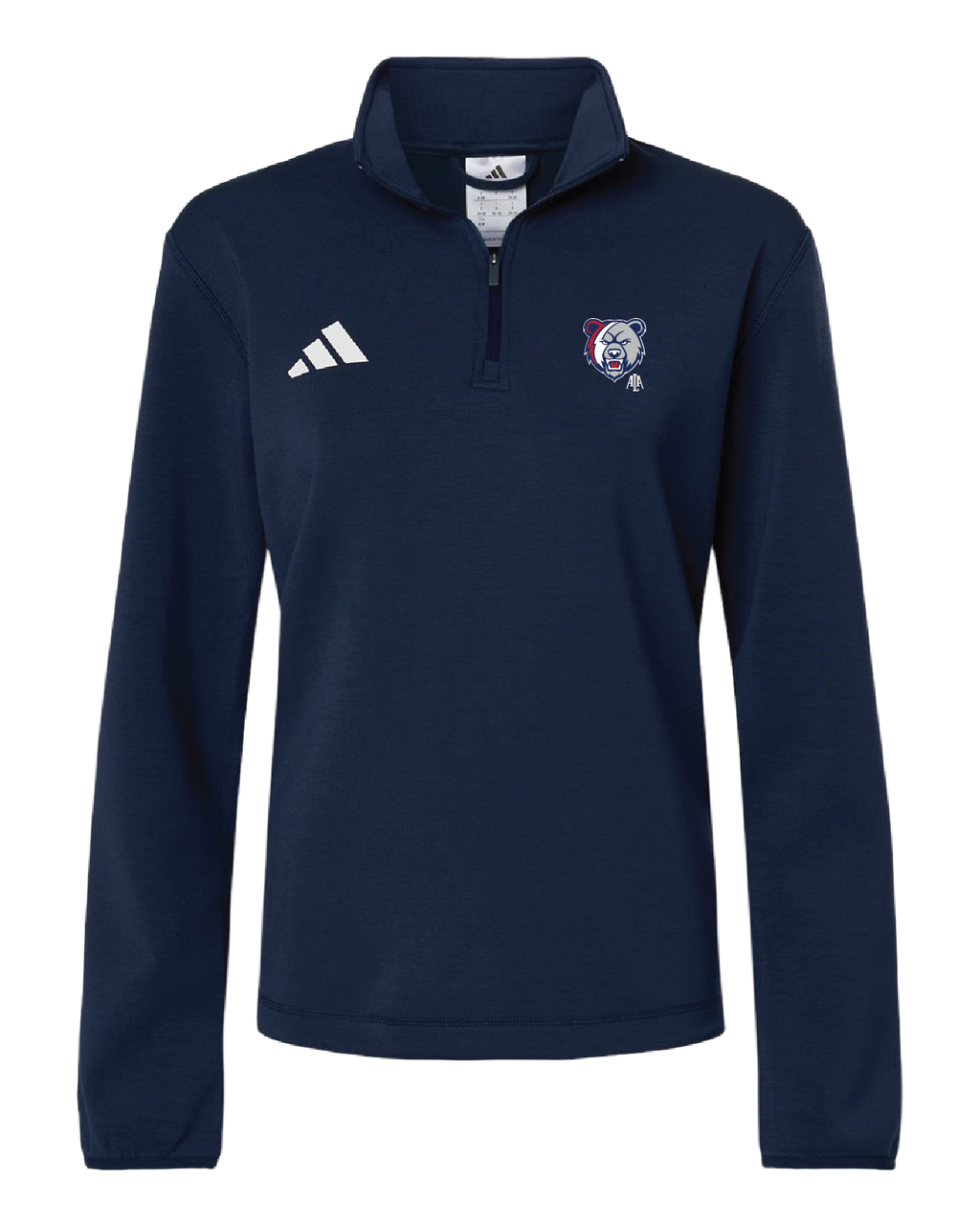 ADIDAS WOMENS QUARTER ZIP PULLOVER AT401