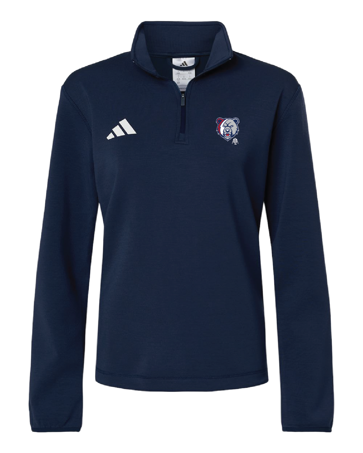 ADIDAS WOMENS QUARTER ZIP PULLOVER AT401