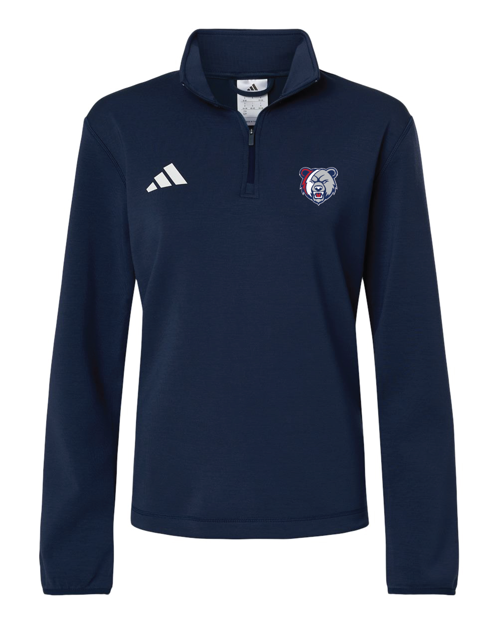 ADIDAS WOMENS QUARTER ZIP PULLOVER AT401